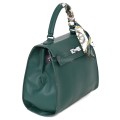  Дамска чанта от висококачествена еко кожа в зелен цвят. Код: 2886