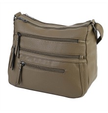Дамска чанта от висококачествена еко кожа в бежов цвят Код: 3002