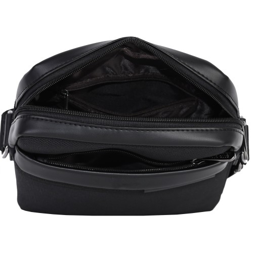 Мъжка чанта от текстил в черен цвят. Код: 3058