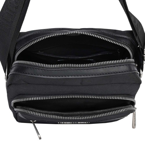 Мъжка чанта от текстил в черен цвят. Код: 3063