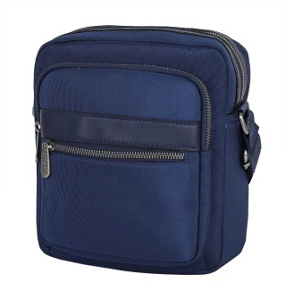 Мъжка чанта от текстил в тъмносин цвят. Код: 3063