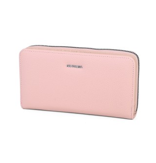Голямо дамско портмоне от високо качествена еко кожа в розов цвят Код: 3067
