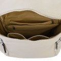 Дамска раница/чанта от висококачествена еко кожа в светло бежов цвят. Код: 3080