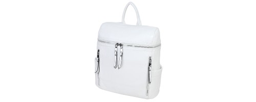  Дамска раница/чанта от висококачествена еко кожа в бял цвят. Код: 3080