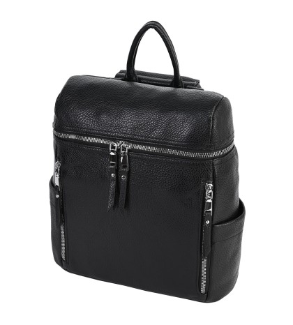  Дамска раница/чанта от висококачествена еко кожа в черен цвят. Код: 3080