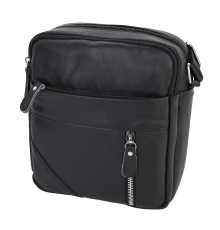 Мъжка чанта от естествена кожа в черен цвят. Код: 3120