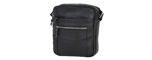 Мъжка чанта от естествена кожа в черен цвят. Код: 3124