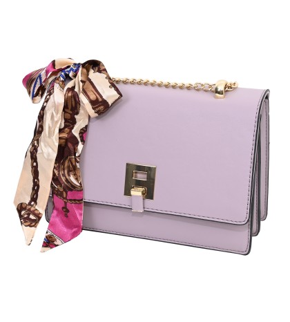  Дамска чанта от еко кожа в лилав цвят. Код: 323