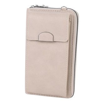 Дамско портмоне/чанта от качествена еко кожа в бежов цвят Код JS3326