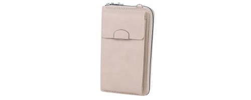 Дамско портмоне/чанта от качествена еко кожа в бежов цвят Код JS3326