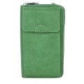 Дамско портмоне/чанта от качествена еко кожа в зелен цвят Код JS3326