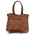 Ежедневна дамска чанта от еко кожа, в кафяв цвят. Код: 375