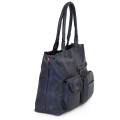 Ежедневна дамска чанта от еко кожа, в тъмносин цвят. Код: 375