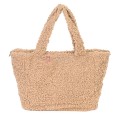 Дамска чанта от текстил, в бежов цвят. Код: 3788-30