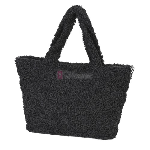 Дамска чанта от текстил, в черен цвят. Код: 3788-30