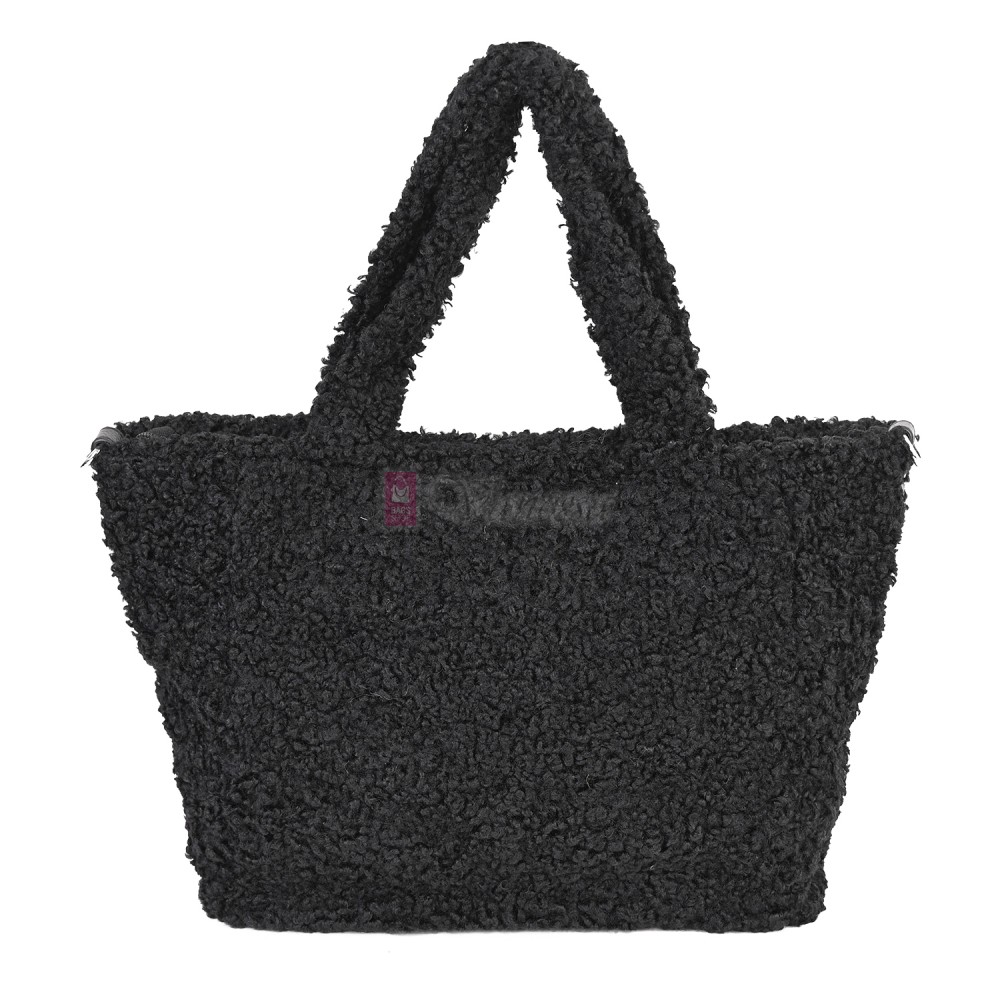 Дамска чанта от текстил, в черен цвят. Код: 3788-30