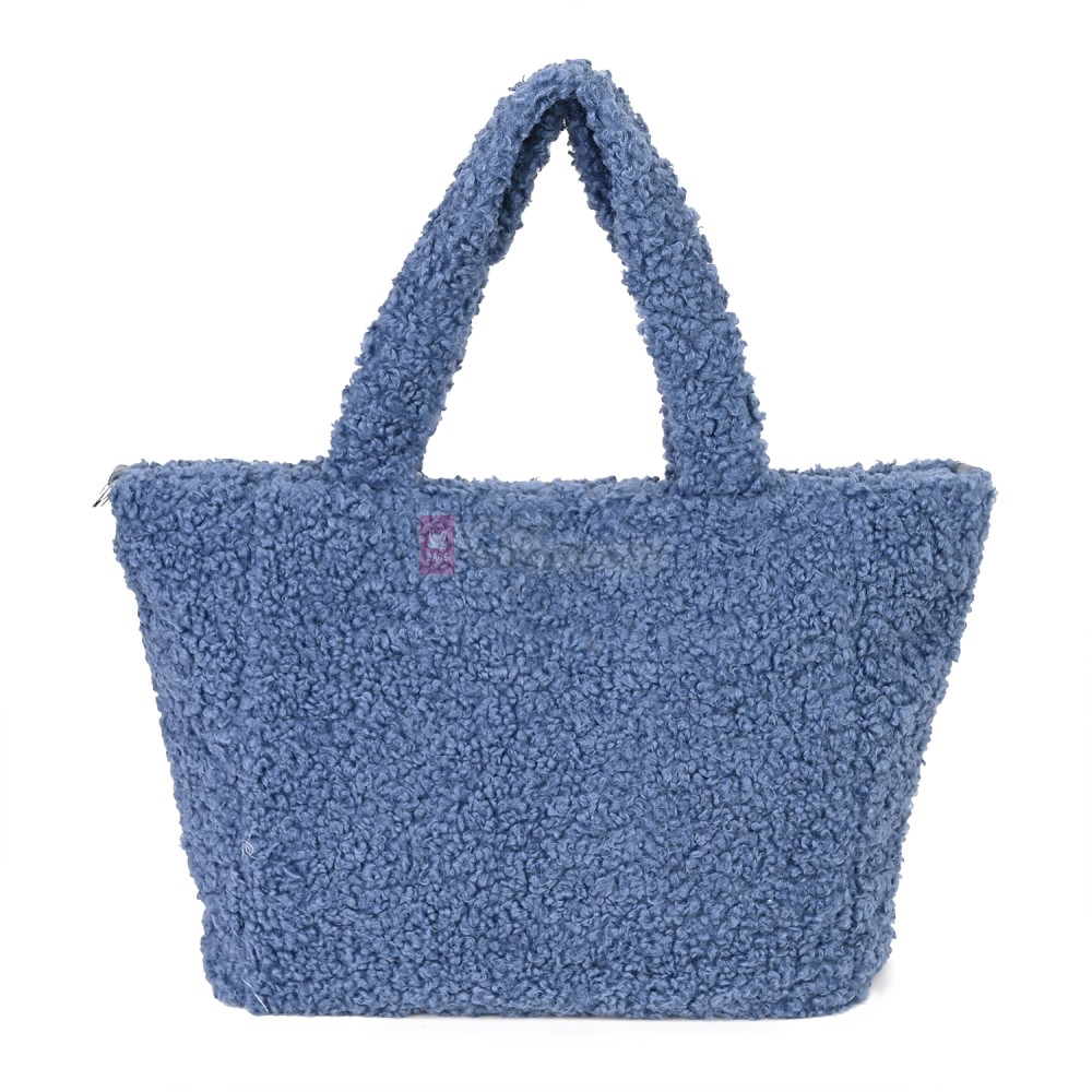 Дамска чанта от текстил, в син цвят. Код: 3788-30