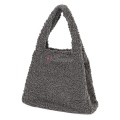 Дамска чанта от текстил, в сив цвят. Код: 3788-30