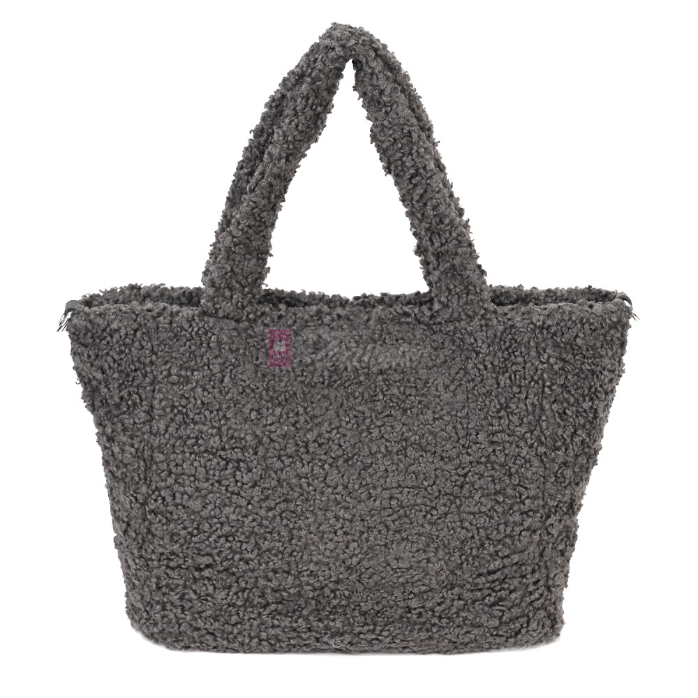 Дамска чанта от текстил, в сив цвят. Код: 3788-30