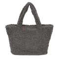 Дамска чанта от текстил, в сив цвят. Код: 3788-30