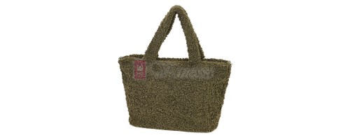 Дамска чанта от текстил, в тъмнозелен цвят. Код: 3788-30