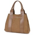 Голяма дамска ежедневна чанта от еко кожа, в бежов цвят. Код: 3792-30