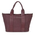 Голяма дамска ежедневна чанта от еко кожа, в цвят бордо. Код: 3792-30