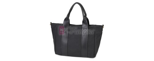 Голяма дамска ежедневна чанта от еко кожа, в черен цвят. Код: 3792-30