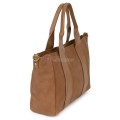 Голяма дамска ежедневна чанта от еко кожа, в кафяв цвят. Код: 3792-30