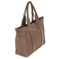 Голяма дамска ежедневна чанта от еко кожа, в тъмнобежов цвят. Код: 3792-30