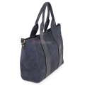 Голяма дамска ежедневна чанта от еко кожа, в тъмносин цвят. Код: 3792-30