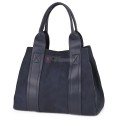 Голяма дамска ежедневна чанта от еко кожа, в тъмносин цвят. Код: 3792-30