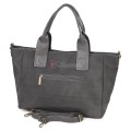 Голяма дамска ежедневна чанта от еко кожа, в сив цвят. Код: 3792-30