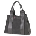 Голяма дамска ежедневна чанта от еко кожа, в сив цвят. Код: 3792-30