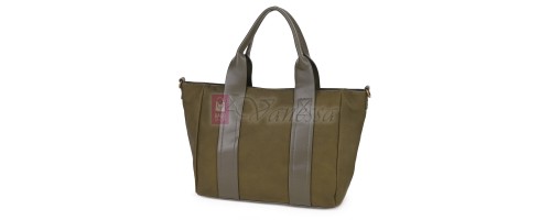 Голяма дамска ежедневна чанта от еко кожа, в зелен цвят. Код: 3792-30