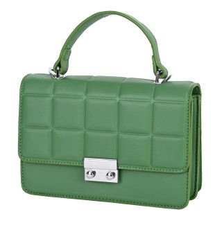  Дамска чанта от еко кожа в зелен цвят. Код: 395