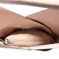 Голяма дамска чанта от еко кожа в розов цвят. Код: 399-25