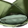 Голяма дамска чанта от еко кожа в зелен цвят. Код: 399-25