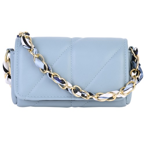 Дамска чанта от еко кожа в син цвят. Код: 4040