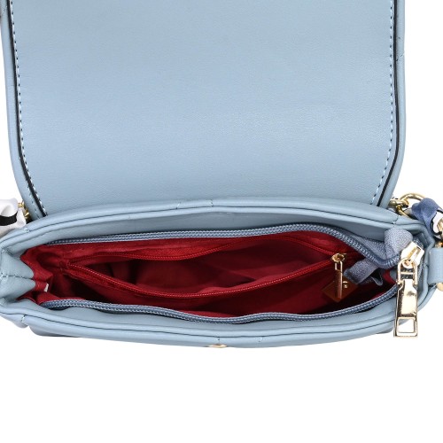 Дамска чанта от еко кожа в син цвят. Код: 4040