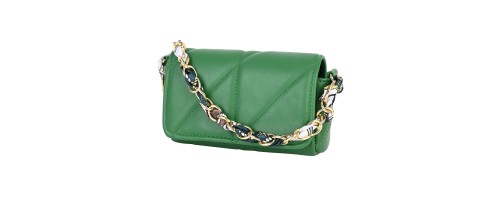  Дамска чанта от еко кожа в зелен цвят. Код: 4040