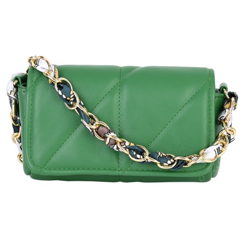 Дамска чанта от еко кожа в зелен цвят. Код: 4040