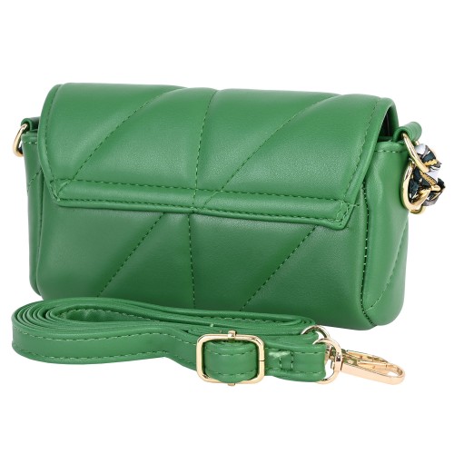 Дамска чанта от еко кожа в зелен цвят. Код: 4040