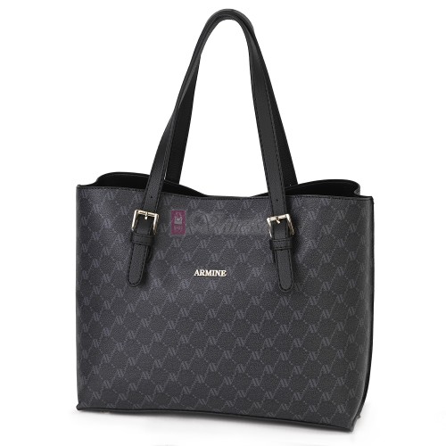 Елегантна дамска чанта от висококачествена еко кожа в черен цвят. Код: 421