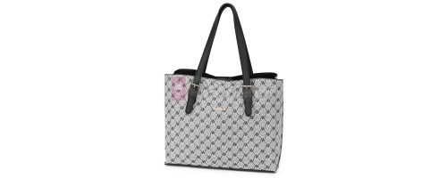 Елегантна дамска чанта от висококачествена еко кожа в сив цвят. Код: 421