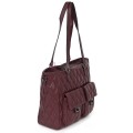 Ежедневна дамска чанта от еко кожа, в цвят бордо. Код: 430