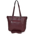 Ежедневна дамска чанта от еко кожа, в цвят бордо. Код: 430