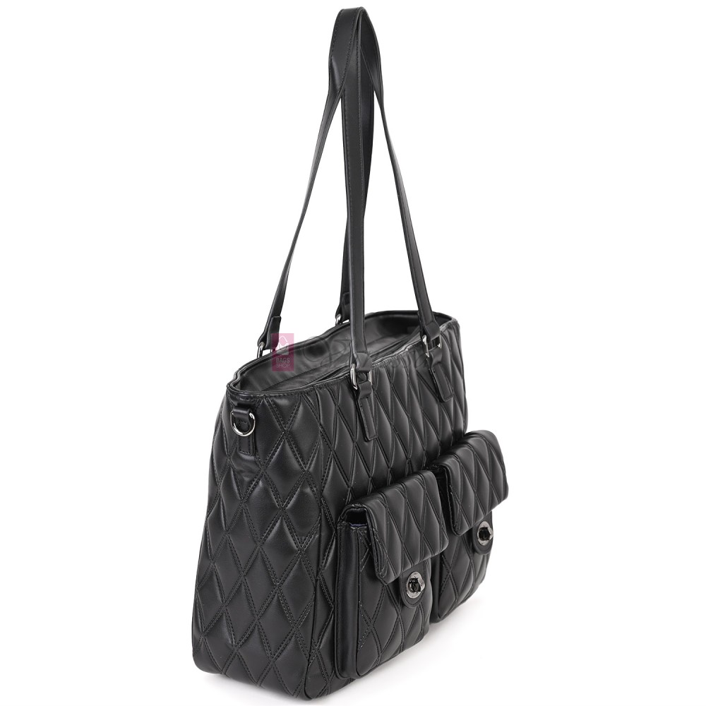 Ежедневна дамска чанта от еко кожа, в черен цвят. Код: 430 Ежедневна дамска чанта от еко кожа, в черен цвят. Код: 430