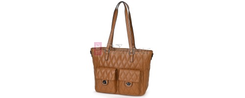 Ежедневна дамска чанта от еко кожа, в кафяв цвят. Код: 430 Ежедневна дамска чанта от еко кожа, в кафяв цвят. Код: 430