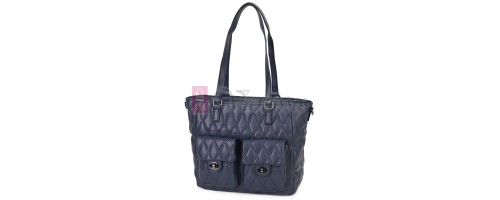 Ежедневна дамска чанта от еко кожа, в тъмносин цвят. Код: 430 Ежедневна дамска чанта от еко кожа, в тъмносин цвят. Код: 430